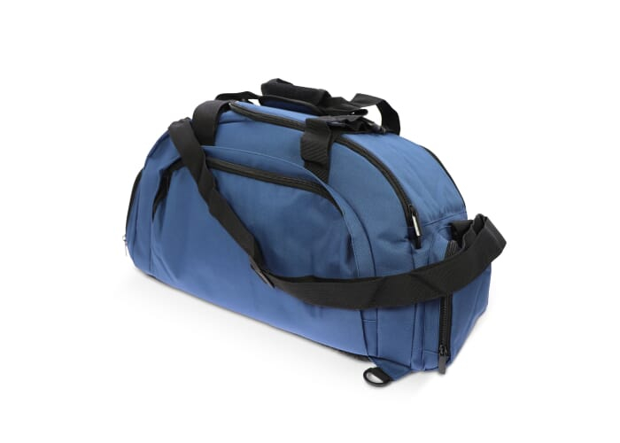 Sac à dos de sport rPET 27L personnalisable Karo Bleu foncé